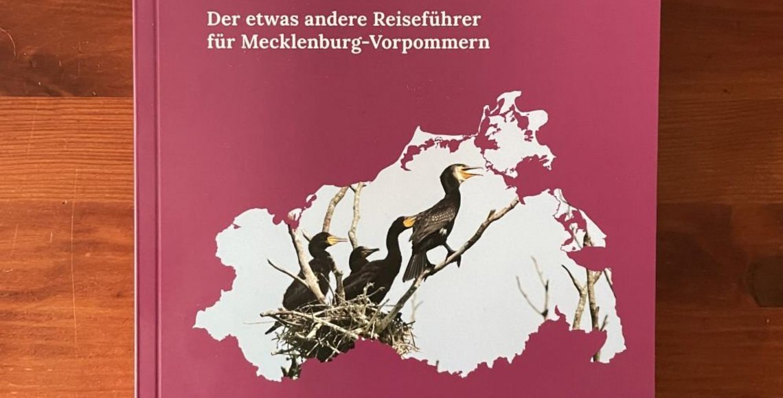 Die Abbildung zeigt den Neuen, etwas anderen Reiseführer des Heimatverbandes Mecklenburg-Vorpommern. Zu erhalten für 6,-€ Aufwandspauschale unter der e-mail Adresse geschaeftsstelle(@)heimatverband-mv.de mit Angabe der Menge sowie der Adresse.