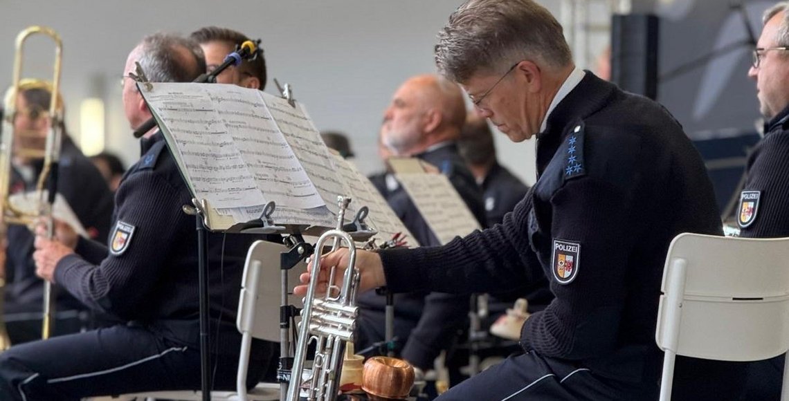 Musiker des Landespolizeiorchester Mecklenburg-Vorpommern beim Benefiz-Konzert Kühlungsborn